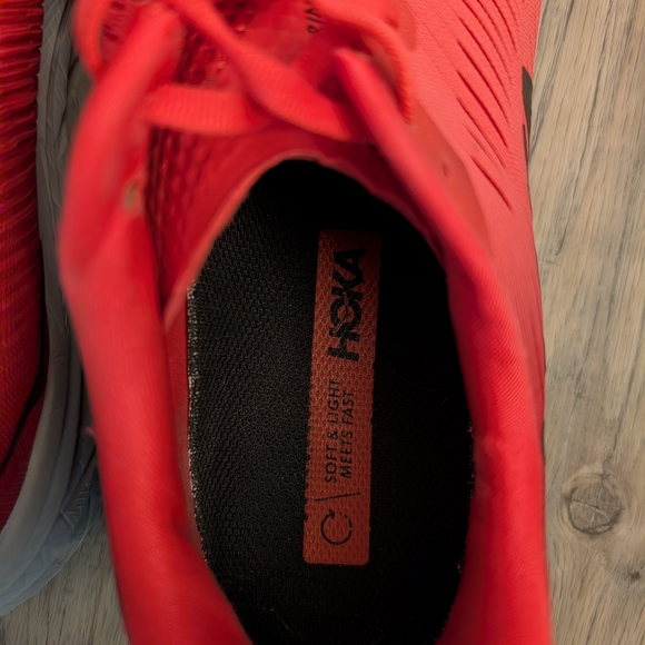 Hoka Red Athletic Running Shoes - Picture 6 of 13